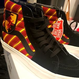 Harry pottee vans shoes size 9 men red/yellow